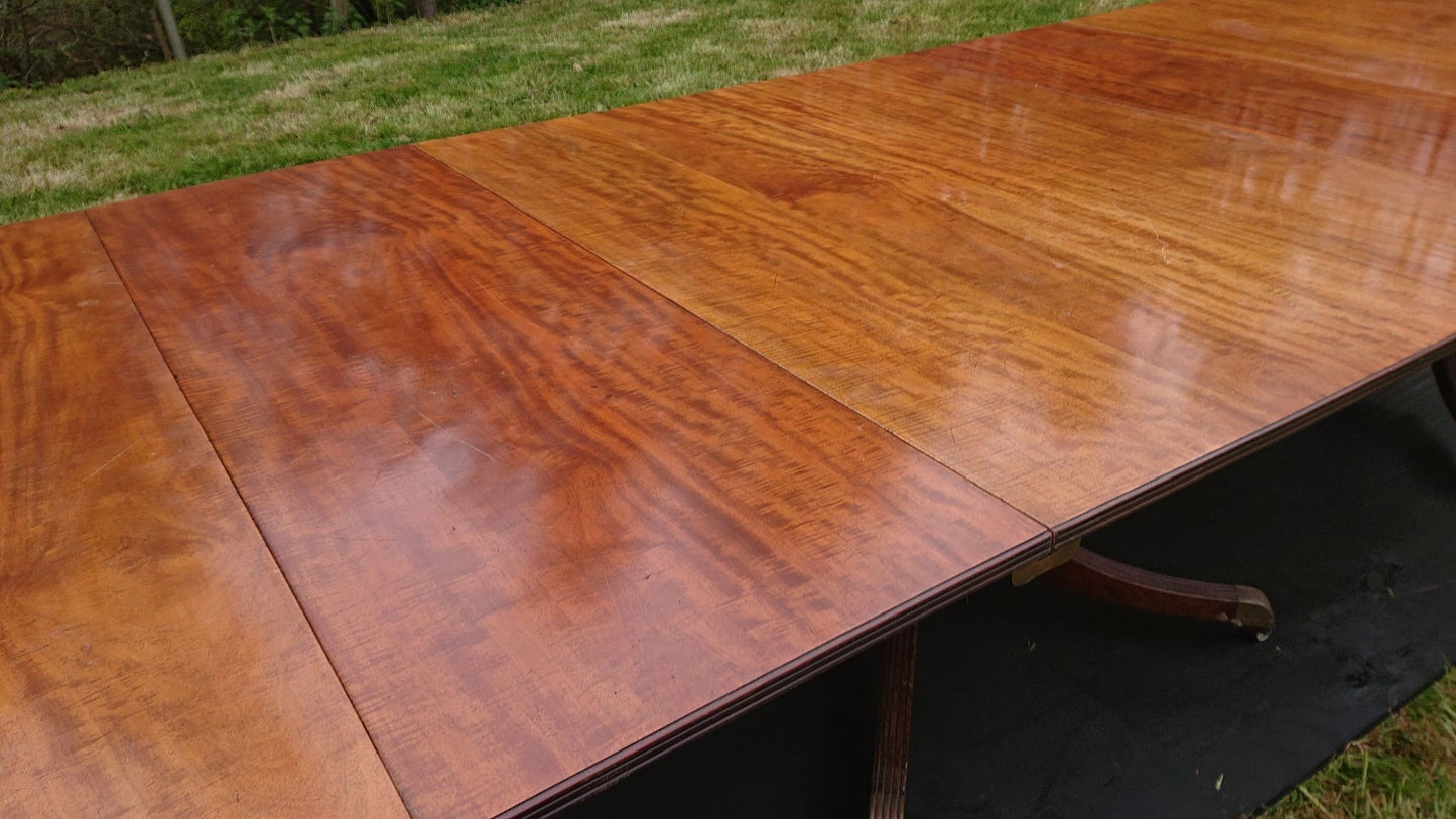 Three Pedestal Dining Table