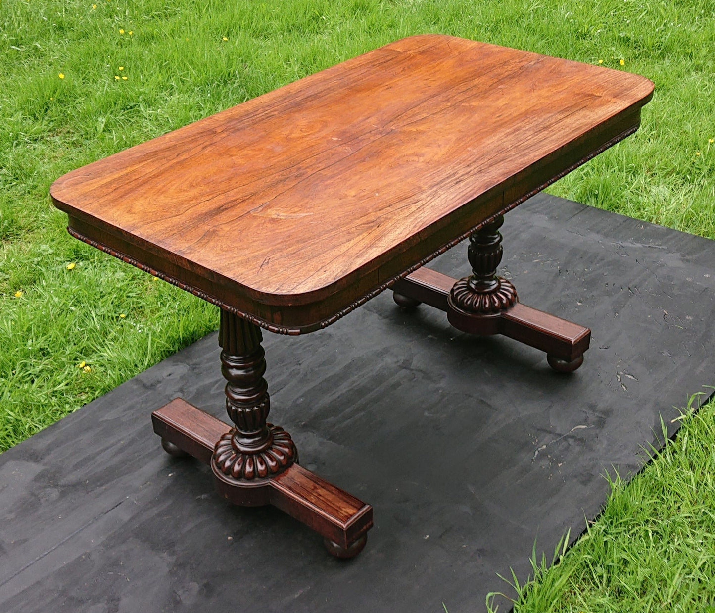 Early 19th Century Antique Library Writing Table by Gillows of Lancaster and London