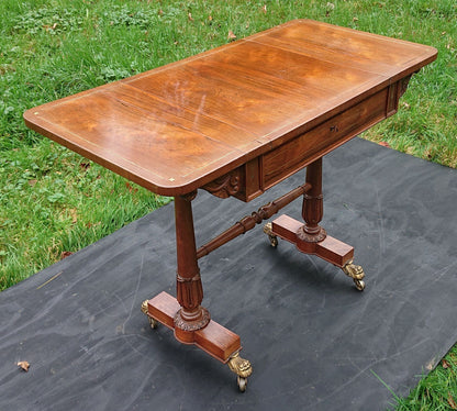 Early 19th Century Regency Games Table with Removable Chess and Backgammon Boards, Attributed to Gillows