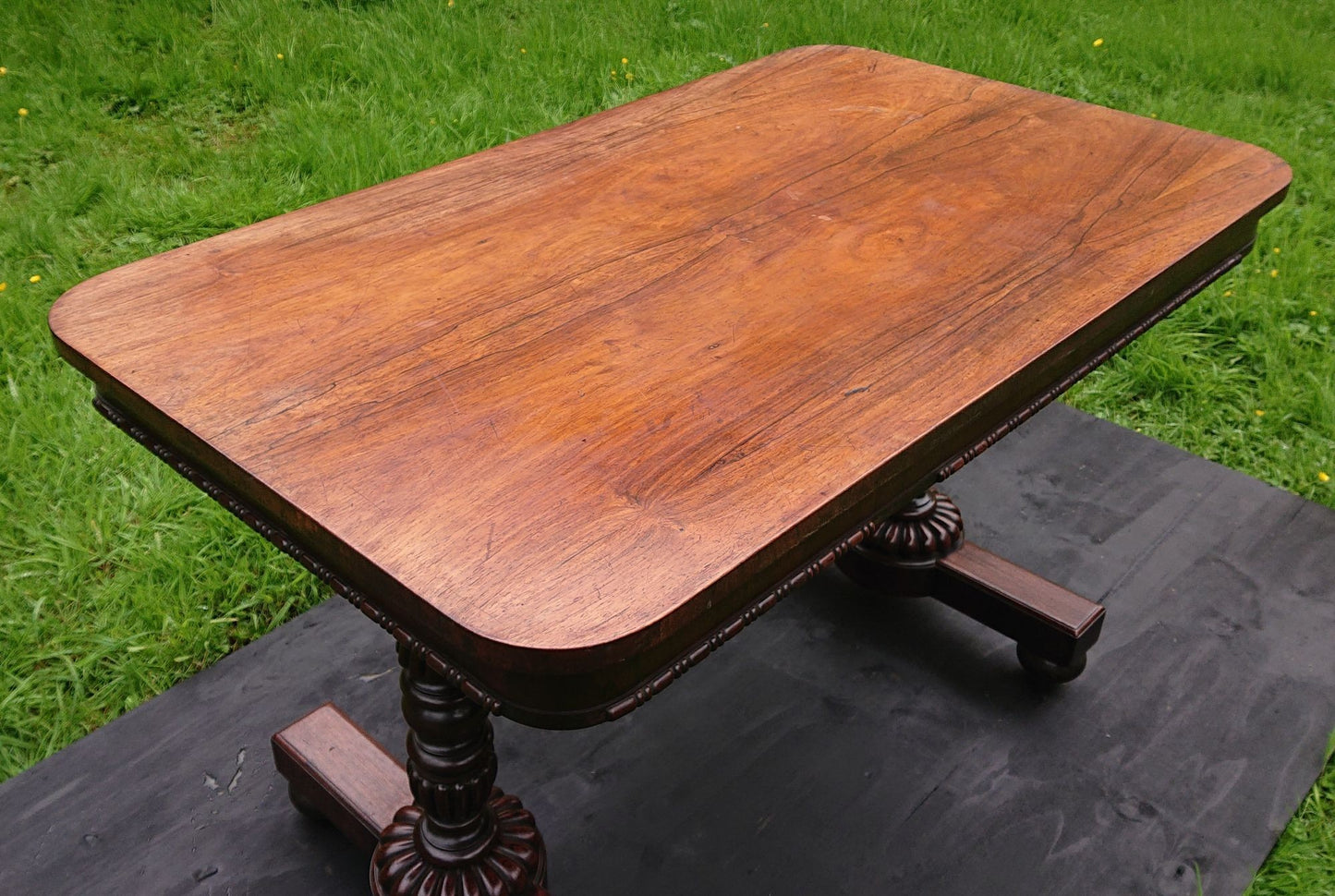 Early 19th Century Antique Library Writing Table by Gillows of Lancaster and London