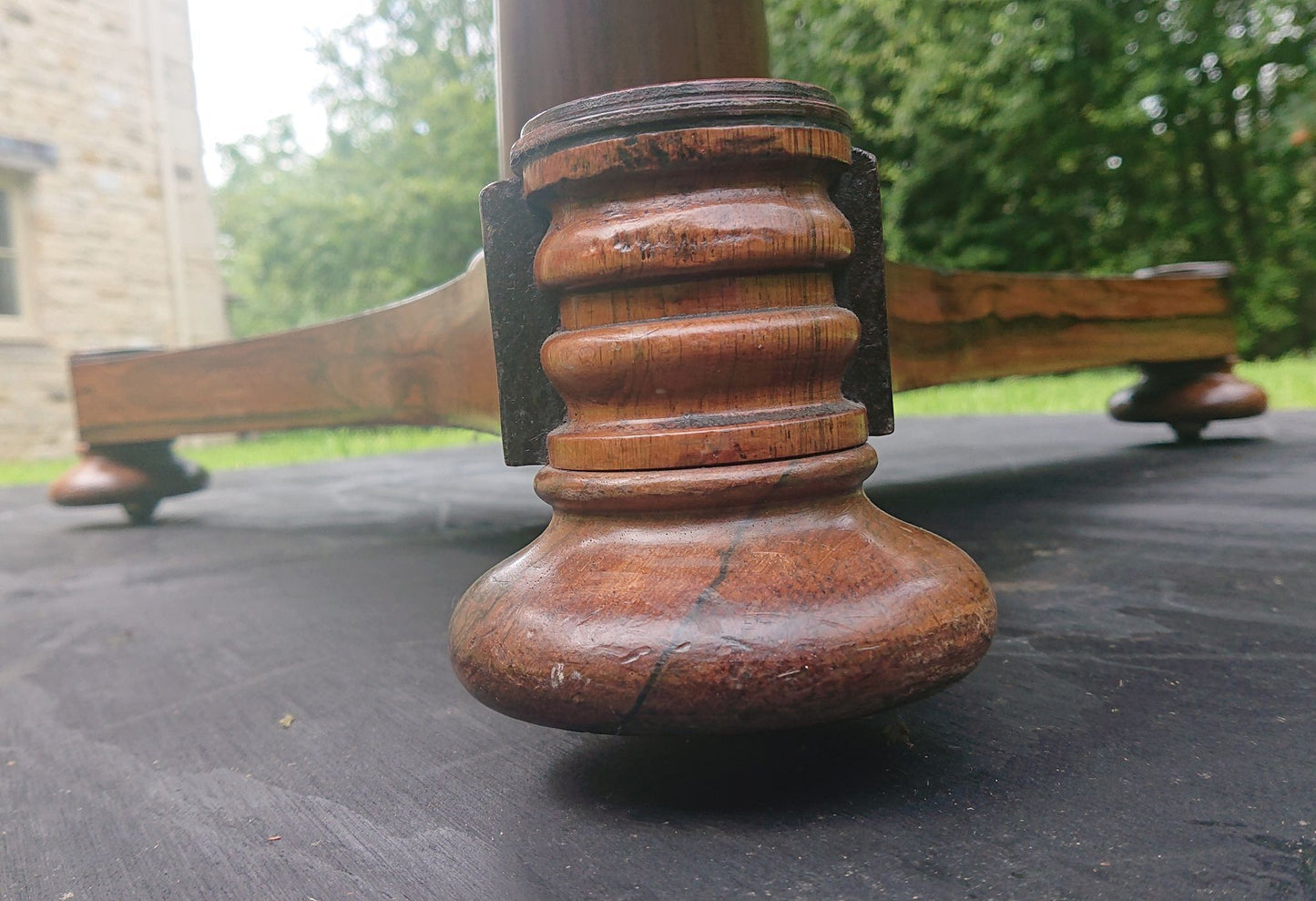 19th Century Antique Centre Table by James Winter of Wardour Street in London