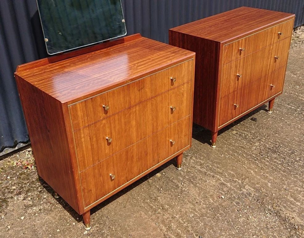 Pair of Mid Century Chests of Drawers by Herbert E Gibbs