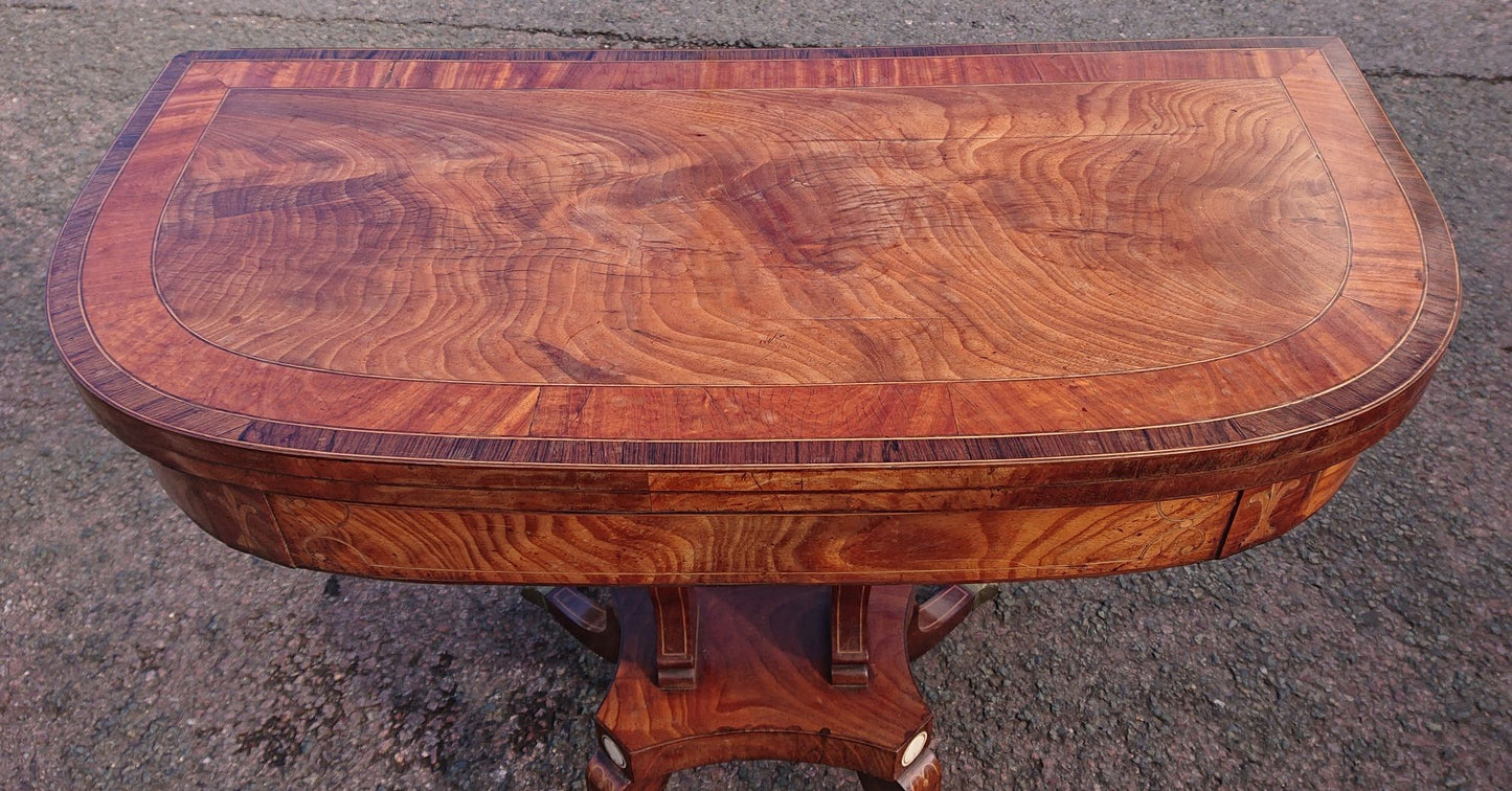 Early 19th Century Regency Period Card Table