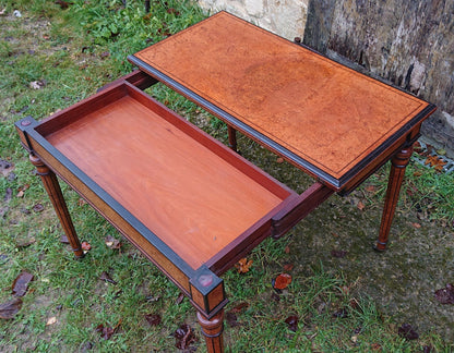 19th Century Amboyna Card Table attributed to Gregory and Co, Regent Street, London.