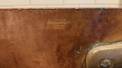 Massive 1889 Victorian Copper Saucepan made by Elkington and Co for the Red Star Shipping Line