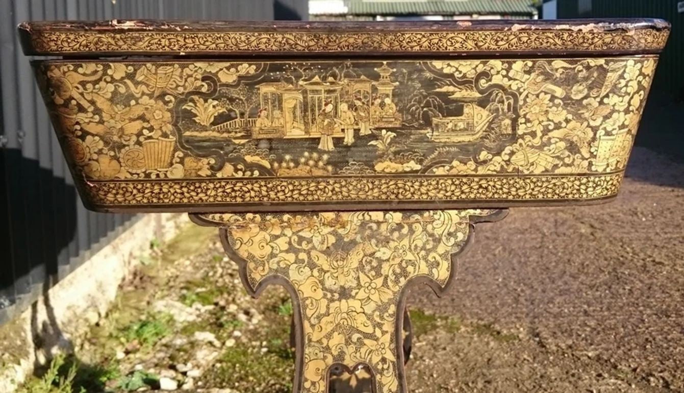 Early 19th Century Chinese Export Work Table / Sewing Table