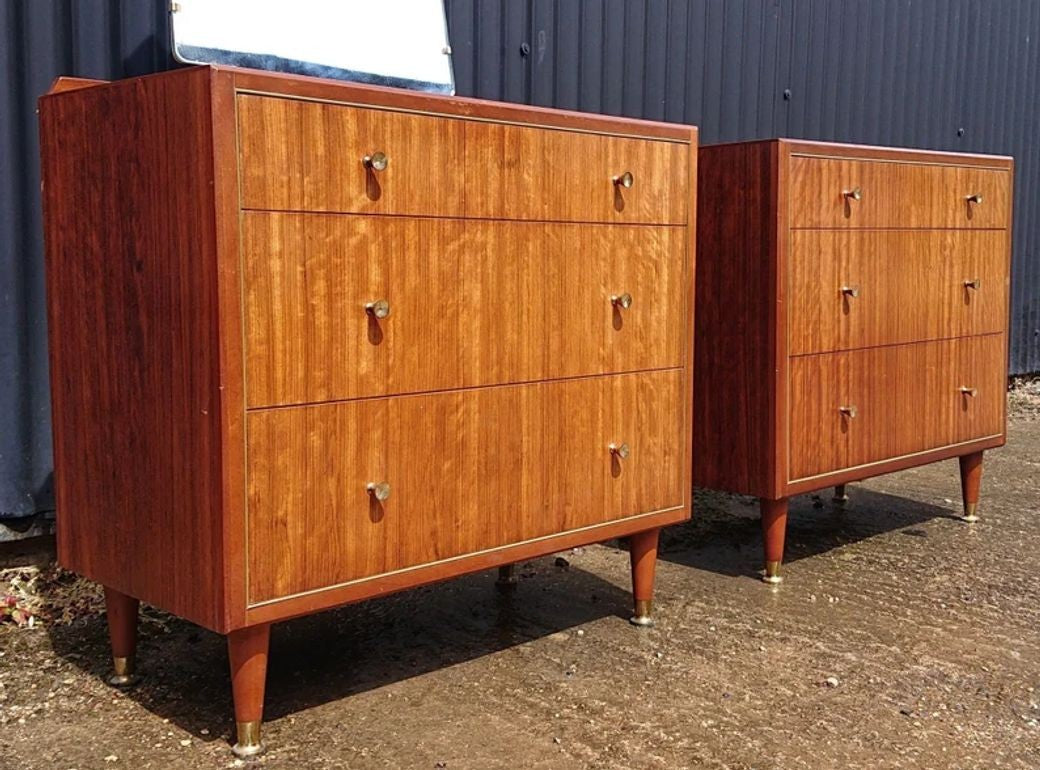 Pair of Mid Century Chests of Drawers by Herbert E Gibbs